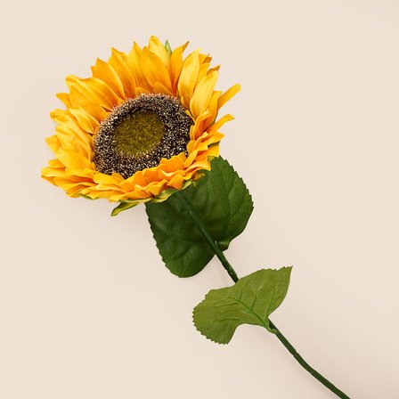 Deco Ayçiçeği Yapay Dal Çiçek - Sarı - 60 cm