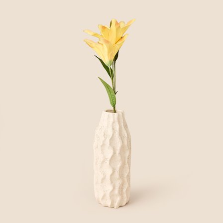 Deco Zambak Yapay Dal Çiçek - Sarı - 61 cm