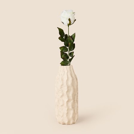 Deco Gül Yapay Dal Çiçek - Beyaz -  74,5 cm