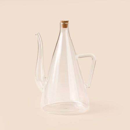 Lina Borosilikat Cam Yağlık - 600 ml - Şeffaf