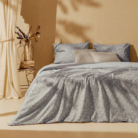 Soft Mina Kolay Ütülenir Çift Kişilik Nevresim Takımı - Mavi