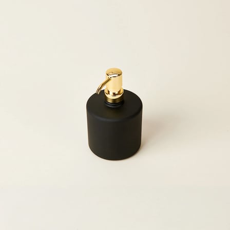 Design Elisya Cam Sıvı Sabunluk - Siyah