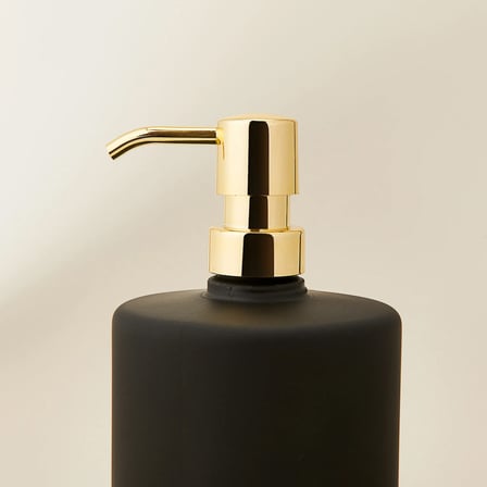Design Elisya Cam Sıvı Sabunluk - Siyah