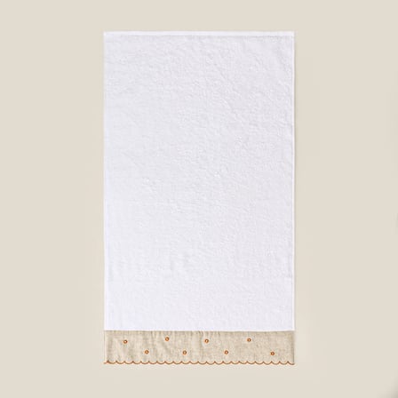 Soft Dezi Yüz Havlusu - Ekru - 50x90 cm
