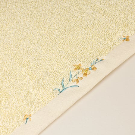 Soft Rido Yüz Havlusu - Sarı - 50x90 cm