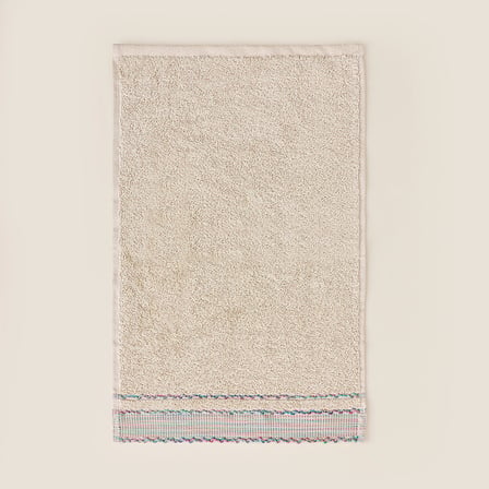 Soft Grad El Havlusu - Bej / Mavi - 30x50 cm