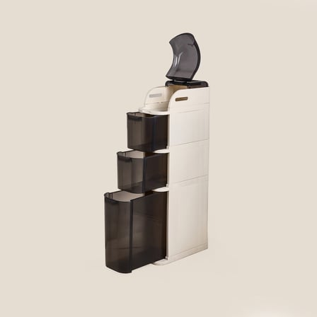 Me Xl Pro Slim Tekerlekli Dolap - Krem - 38x20x93,5 cm