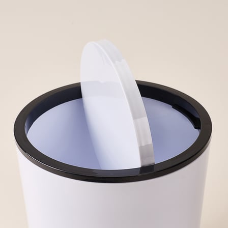 Kristal Banyo Çöp Kovası - Beyaz - 5 lt