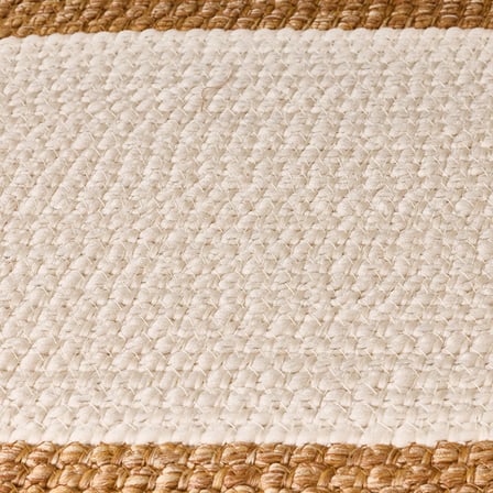 Living Jüt Görünümlü Banyo Paspası -  Kahverengi / Krem - 40x60 cm
