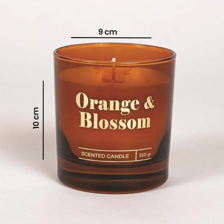 Orange Blossom Kokulu Mum - Turuncu - 200 gr