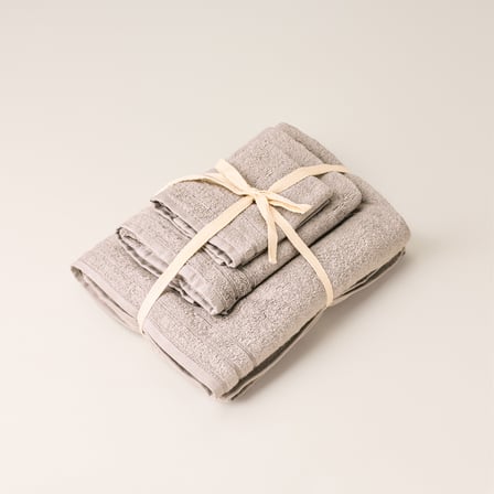 Microcotton 3'lü Havlu Seti - Bej