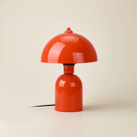 Lighting Metal Mantar Abajur - Turuncu - 40 cm