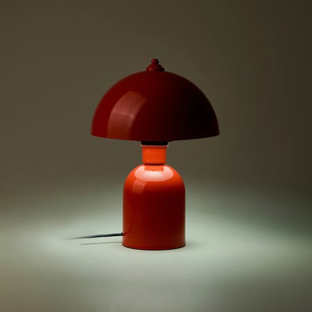Lighting Metal Mantar Abajur - Turuncu - 40 cm