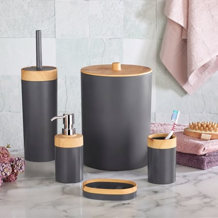Bath Natura 5'li Banyo Seti - Antrasit