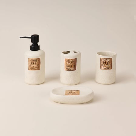 Tracy 4 Parça Banyo Seti - Krem