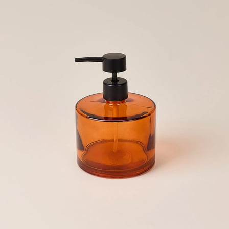 Yuvarlak Cam Sıvı Sabunluk - Asorti - 500 ml
