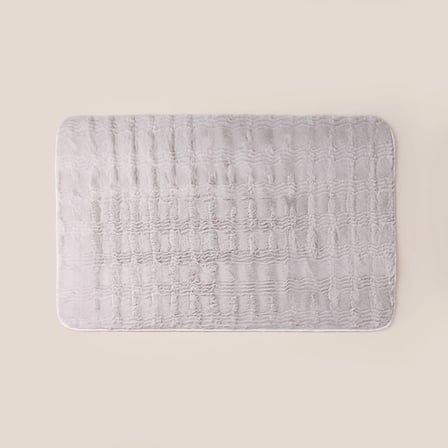 Soft Rems Rabbit Post 2'li Banyo Paspası - Gri - 50x60 cm + 60x100 cm