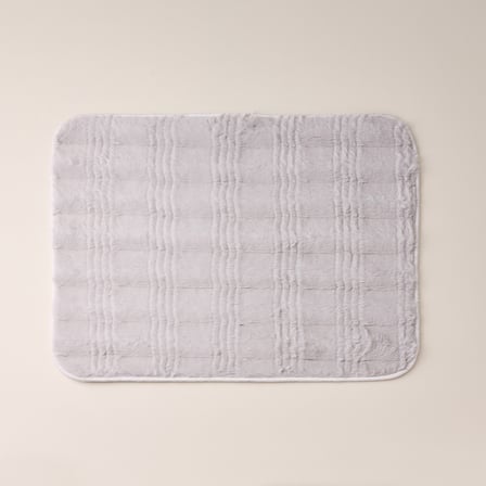 Soft Rems Rabbit Post 2'li Banyo Paspası - Gri - 50x60 cm + 60x100 cm