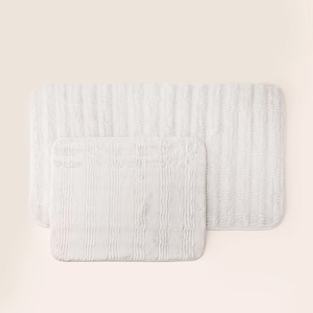 Soft Rems Rabbit Post 2'li Banyo Paspası - Bej - 50x60 cm + 60x100 cm
