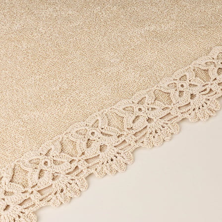 Soft Ella Yüz Havlusu - Krem - 50x90 cm