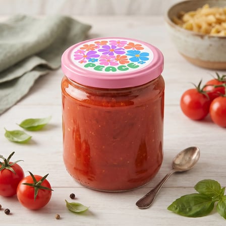 12'li Kapaklı Kavanoz Seti - Renkli - 300 ml