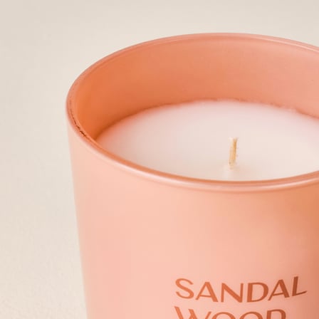 Deco Sandalwood Bardak Mum - Açık Kahverengi - 110 gr