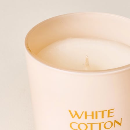 Deco White Cotton Bardak Mum - Bej - 110 gr