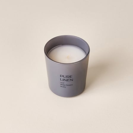 Deco Pure Linen Bardak Mum - Mavi - 110 gr