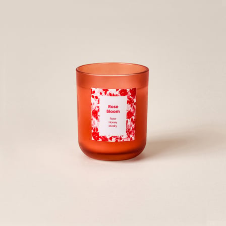 Deco Rose Bloom Bardak Mum - Renkli - 180 gr