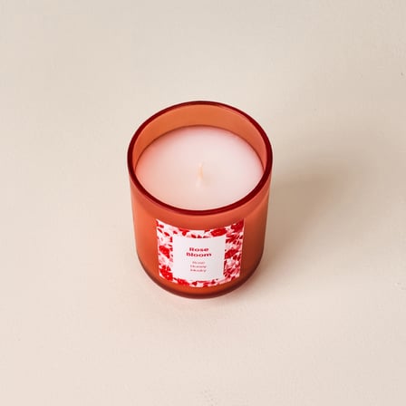 Deco Rose Bloom Bardak Mum - Renkli - 180 gr