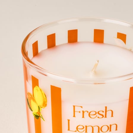 Deco Fresh Lemon Bardak Mum - Renkli - 190 gr