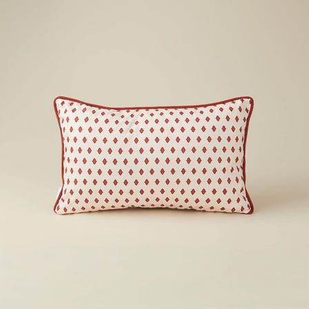 Soft Feel Koro Kırlent Kılıfı - Bordo - 30x50 cm