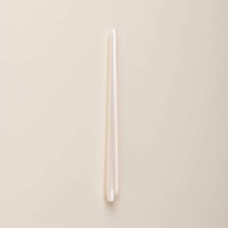 Sakura 4'lü Konik Şamdan Mumu - Sedef / Beyaz - 25 cm