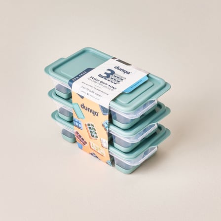 Plastik 3'lü Küçük Buz Kalıbı - Asorti