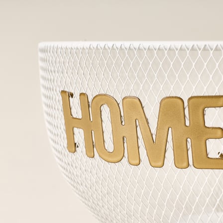 Design Datça Home Kapaklı Patates Soğan Sepeti - Beyaz