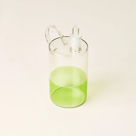 Gauzy Borosilikat Cam Yağlık - Şeffaf / Yeşil - 500 ml