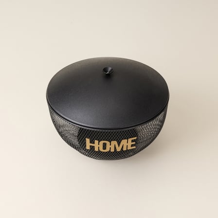 Design Datça Home Kapaklı Patates Soğan Sepeti - Siyah