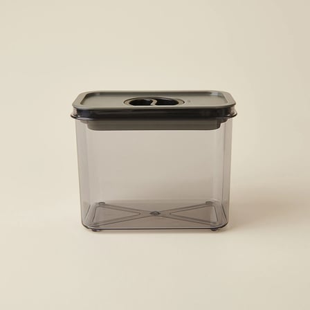 Kitchen Moeno 3'lü Vakumlu Kavanoz Seti - Siyah - 1,2 lt + 1,8 lt + 3 lt