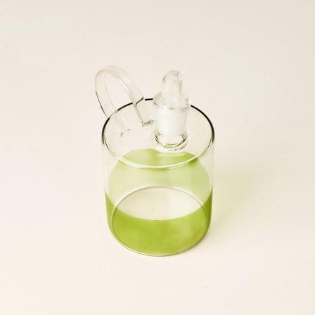 Gauzy Borosilikat Cam Yağlık - Şeffaf / Yeşil - 350 ml
