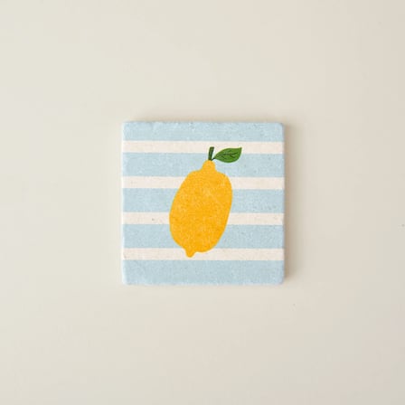 Kitchen Limone Bardak Altlığı - Renkli - 10 cm