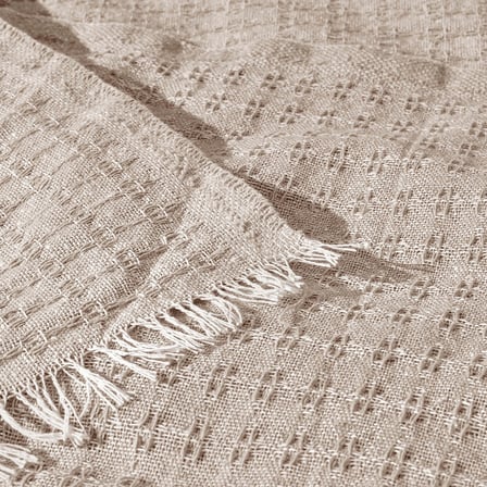 Soft Milva Çift Kişilik Çok Amaçlı Örtü - Kahverengi - 200x230 cm