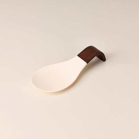 Akasya Kaşık Altlığı - Krem - 10x22x5 cm