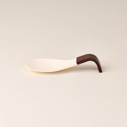 Akasya Kaşık Altlığı - Krem - 10x22x5 cm