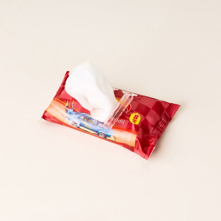 Hot Wheels Desenli 8'li Mini Islak Mendil - Asorti - 10x5 cm