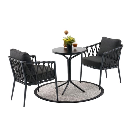 Home Rapunzel Bistro Set - Antrasit - 55x55x70 cm