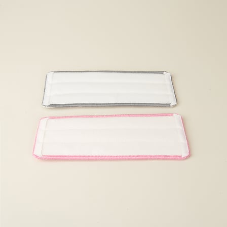 Ahmet Junior 2'li Yedek Bez - Beyaz / Pembe - 12x33x2 cm