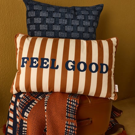 Soft Feel Good Kırlent Kılıfı - Bej / Kahverengi - 30x50 cm