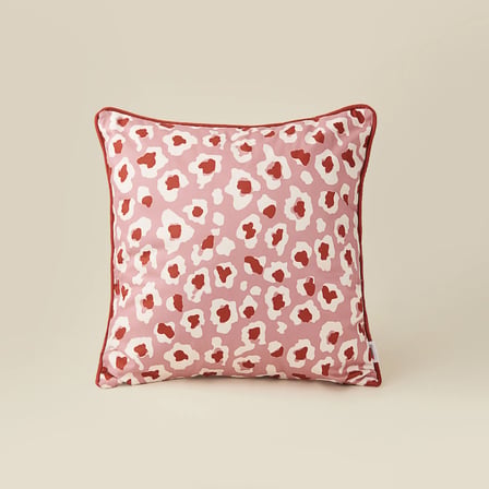 Soft Pard Kırlent Kılıfı - Gülkurusu / Kiremit - 45x45 cm