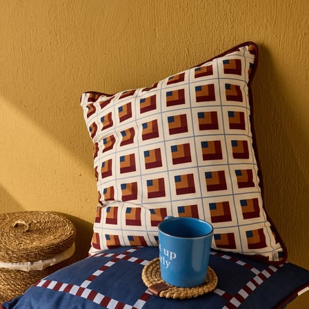 Soft Brick Kırlent - Bej - 45x45 cm