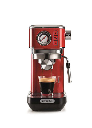 Ariete Moderna Espresso Slim 1300 W Kırmızı Kahve Makinesi